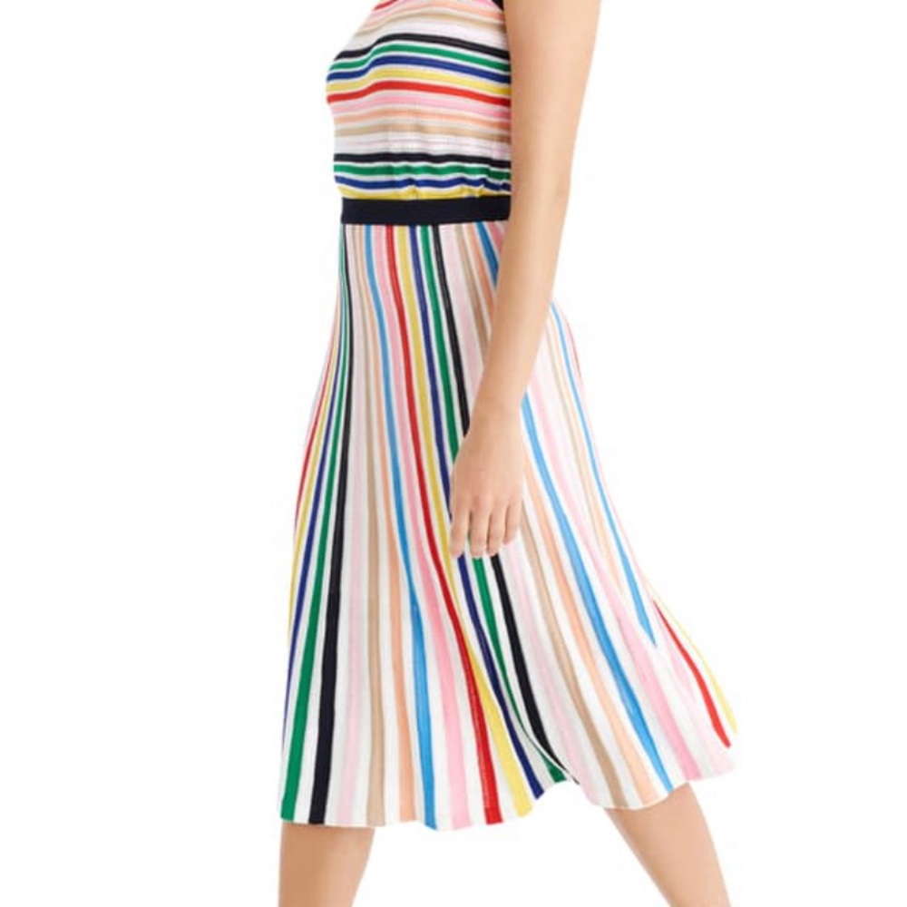 J. Crew Pull-on Flare Skirt in Rainbow Stripe